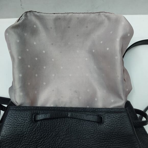 Kate Spade New York Black Pebbled Leather Flap Closure Top Handle Backpack main image 9